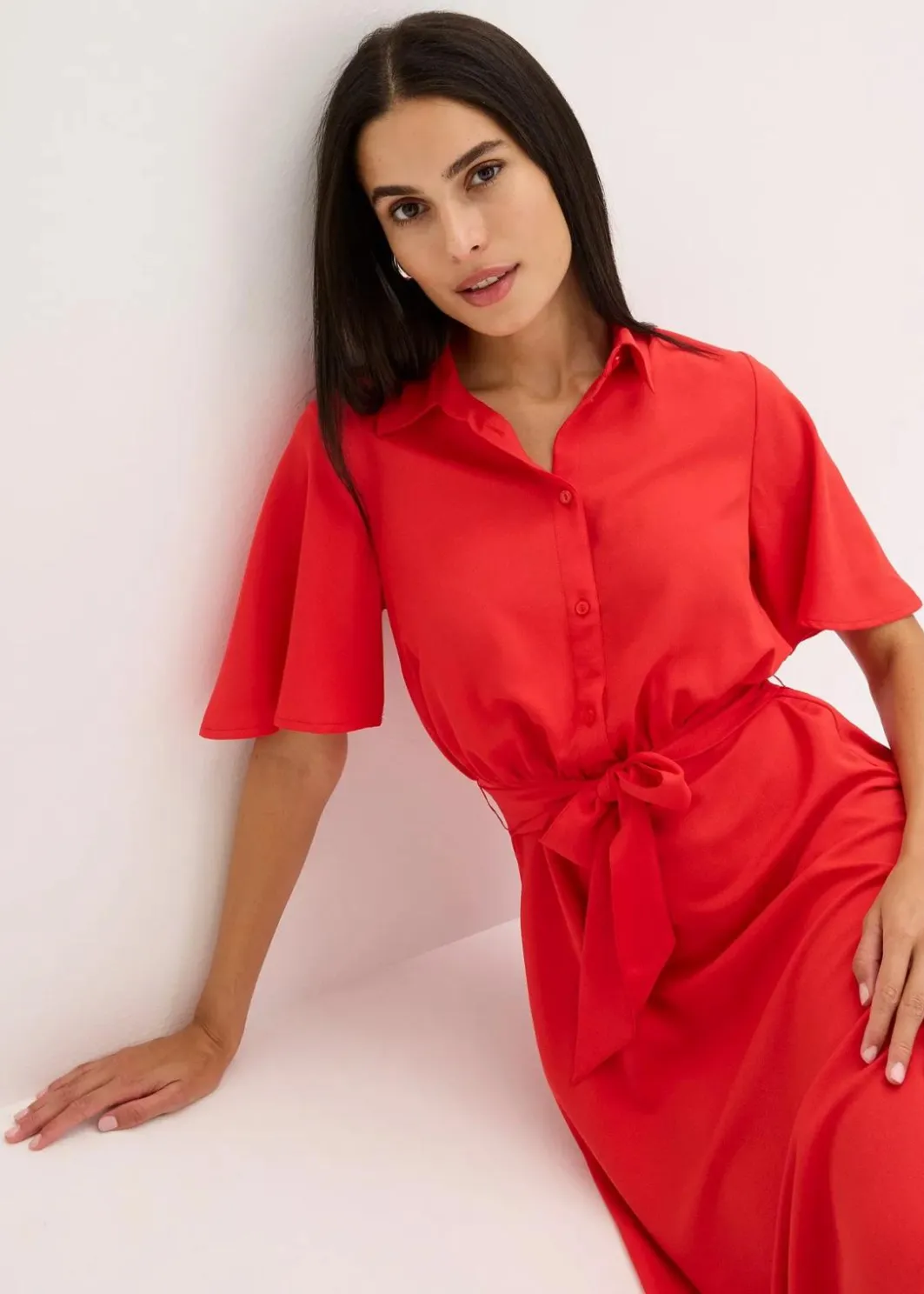 Damen bonprix Bekleidung·Pullover & Strickjacken|Kleider|Blusenkleid