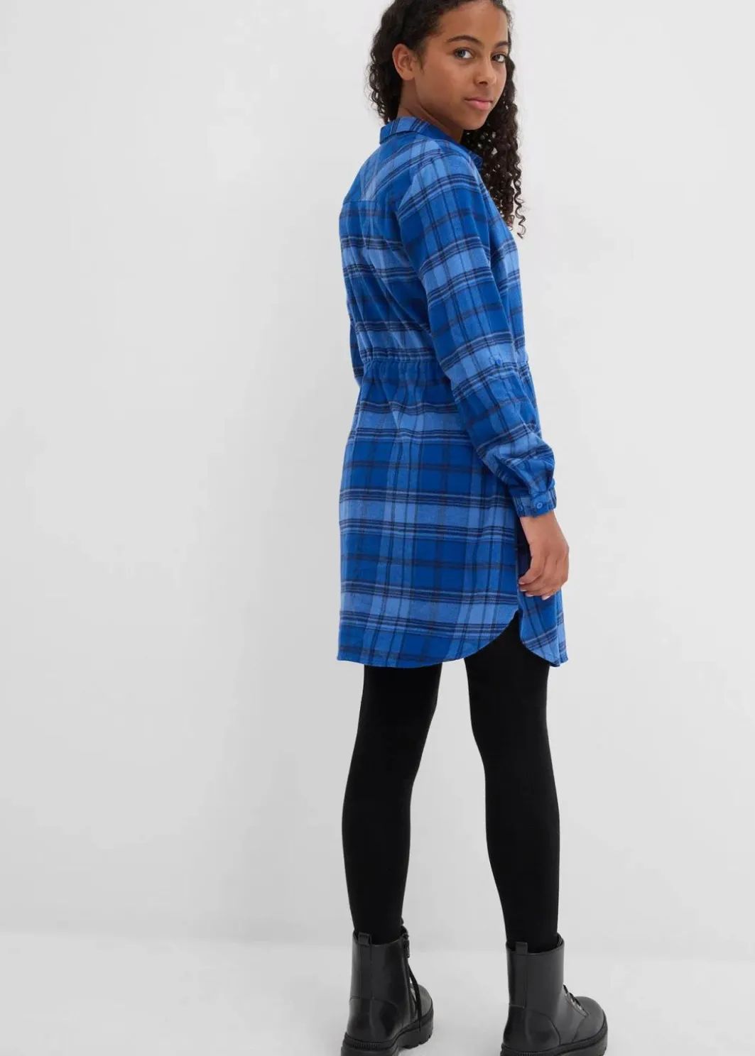 Kinder bonprix Mädchen 9-16 Jahre·Kleider & Jumpsuits|Blusenkleid aus Flanell