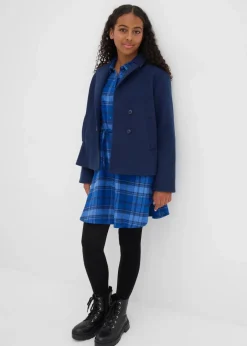 Kinder bonprix Mädchen 9-16 Jahre·Kleider & Jumpsuits|Blusenkleid aus Flanell