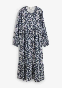 Damen bonprix Kleider|Nachhaltigere Materialien|Blusenkleid aus fließender Viskose