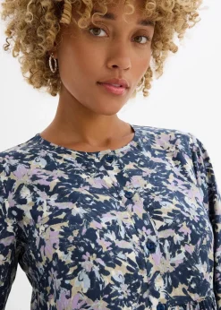 Damen bonprix Kleider|Nachhaltigere Materialien|Blusenkleid aus fließender Viskose