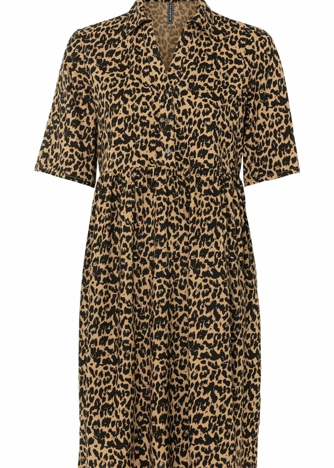 Damen bonprix Kleider|Nachhaltigere Materialien|Blusenkleid aus fließender Viskose