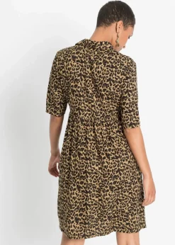 Damen bonprix Kleider|Nachhaltigere Materialien|Blusenkleid aus fließender Viskose