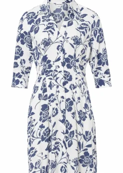 Damen bonprix Kleider|Kurzgrößen|Blusenkleid aus fließender Viskose