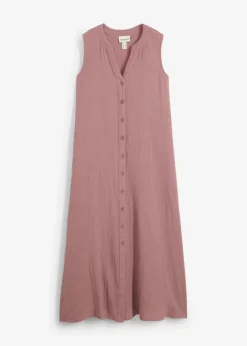 Damen bonprix Kleider|Blusenkleid aus Musselin