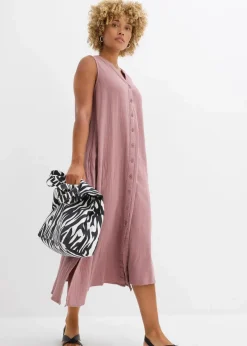 Damen bonprix Kleider|Blusenkleid aus Musselin