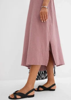 Damen bonprix Kleider|Blusenkleid aus Musselin