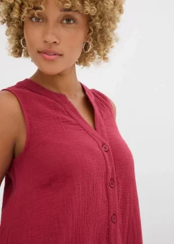 Damen bonprix Kleider|Blusenkleid aus Musselin