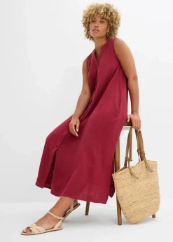 Damen bonprix Kleider|Blusenkleid aus Musselin