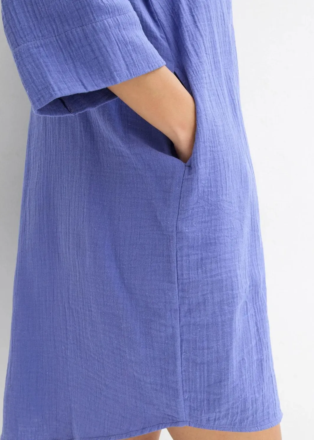Hot Blusenkleid aus Musselin Damen Kleider|Bekleidung·Pullover & Strickjacken
