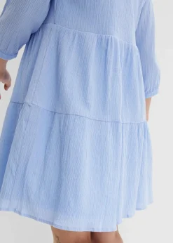 New Blusenkleid aus reiner Baumwolle Damen Kleider|Bekleidung·Pullover & Strickjacken
