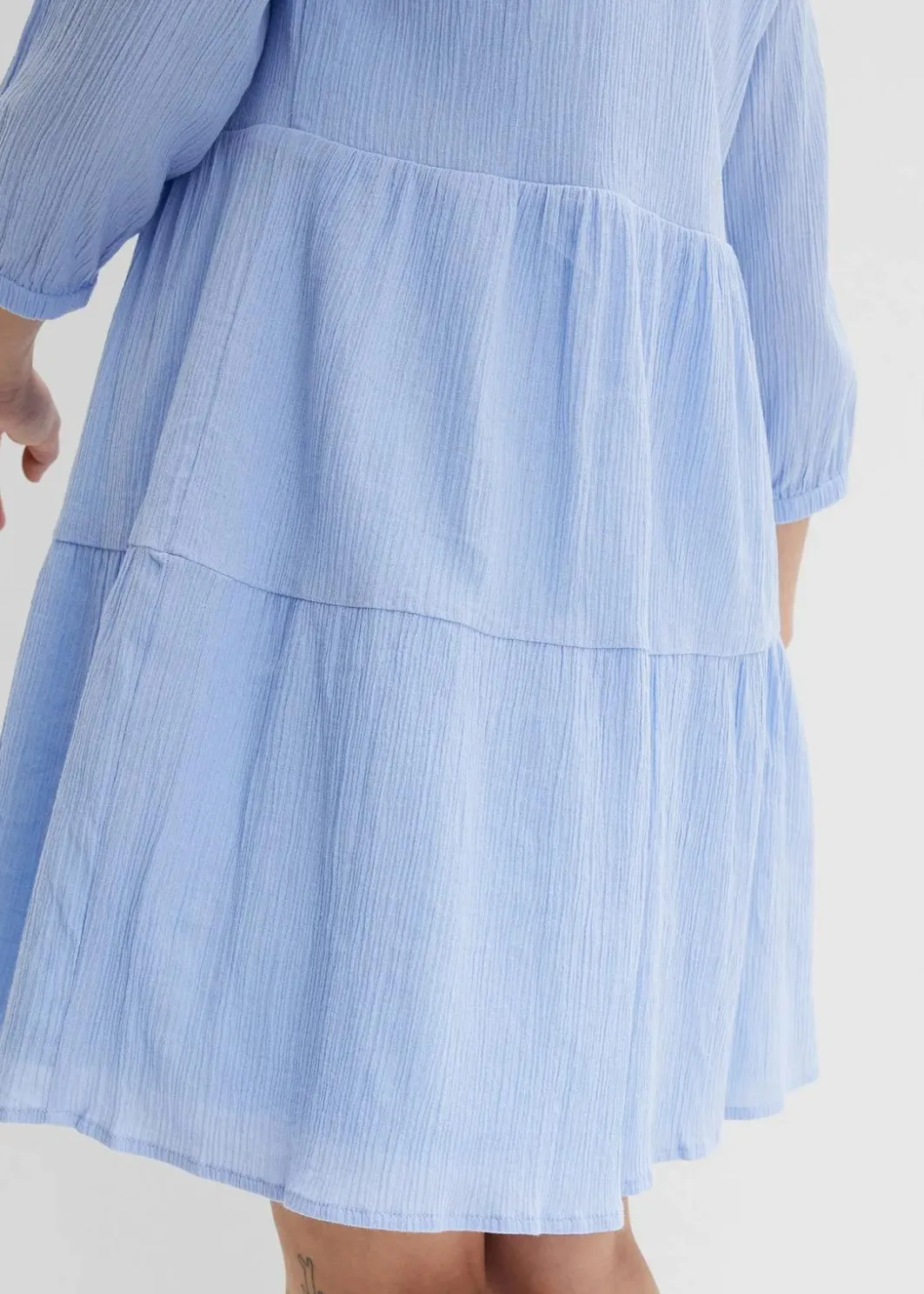 New Blusenkleid aus reiner Baumwolle Damen Kleider|Bekleidung·Pullover & Strickjacken