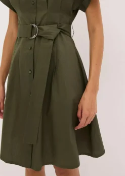 Blusenkleid aus reiner Baumwolle Damen Kleider|Bekleidung·Pullover & Strickjacken