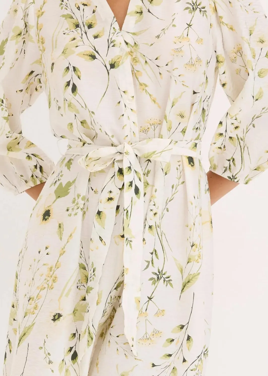 Outlet Blusenkleid aus Viskose-Mix Damen Nachhaltigere Materialien|Kleider