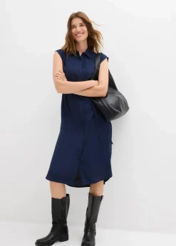 Damen bonprix Bekleidung·Pullover & Strickjacken|Kleider|Blusenkleid aus weicher Viskose