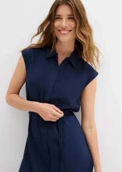 Damen bonprix Bekleidung·Pullover & Strickjacken|Kleider|Blusenkleid aus weicher Viskose