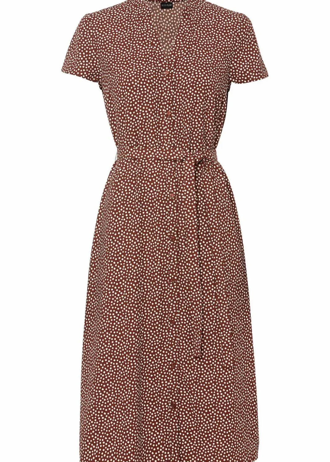 Outlet Blusenkleid mit Pünktchen Damen Bekleidung·Pullover & Strickjacken|Kleider