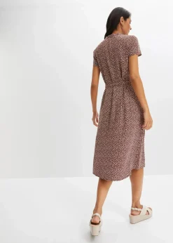 Outlet Blusenkleid mit Pünktchen Damen Bekleidung·Pullover & Strickjacken|Kleider