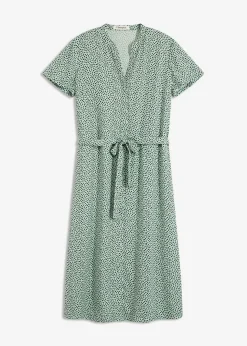Clearance Blusenkleid mit Pünktchen Damen Kleider|Bekleidung·Pullover & Strickjacken