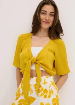 Damen bonprix Bekleidung·Jacken & Mäntel|Blusen & Tuniken|Blusenshirt aus fließender Viskose