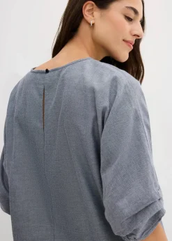 Damen bonprix Blusen & Tuniken|Bekleidung·Jacken & Mäntel|Blusenshirt aus reiner Baumwolle