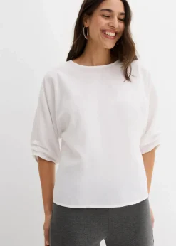 Damen bonprix Bekleidung·Jacken & Mäntel|Blusen & Tuniken|Blusenshirt aus reiner Baumwolle