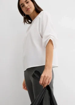 Damen bonprix Bekleidung·Jacken & Mäntel|Blusen & Tuniken|Blusenshirt aus reiner Baumwolle
