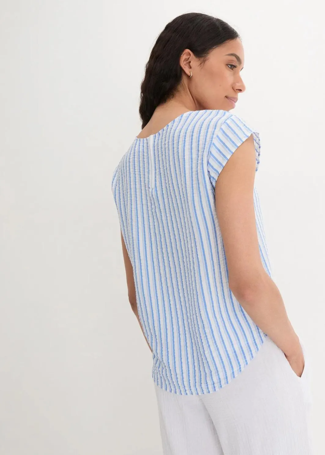 Hot Blusenshirt aus softem Viskose-Mix Damen Bekleidung·Jacken & Mäntel|Blusen & Tuniken