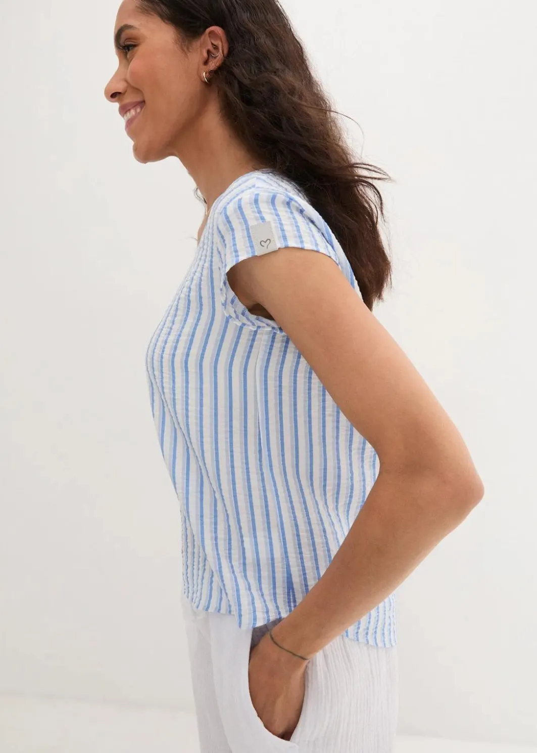Hot Blusenshirt aus softem Viskose-Mix Damen Bekleidung·Jacken & Mäntel|Blusen & Tuniken