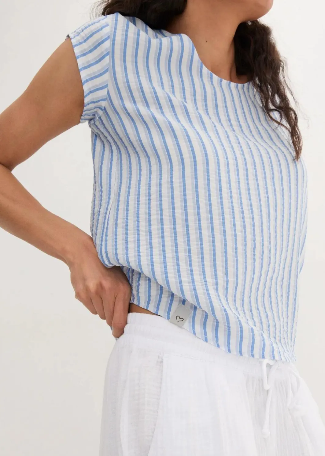 Hot Blusenshirt aus softem Viskose-Mix Damen Bekleidung·Jacken & Mäntel|Blusen & Tuniken