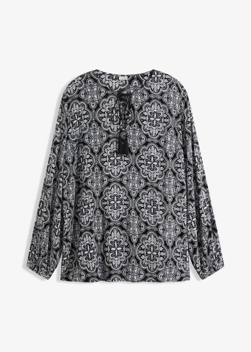 Online Blusenshirt aus strukturierter Viskose Damen Blusen & Tuniken|Nachhaltigere Materialien