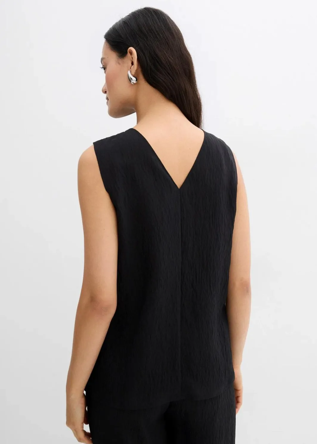 Damen bonprix Bekleidung·Jacken & Mäntel|Zweiteiler & Sets|Blusentop aus Crinkle-Viskose-Mix