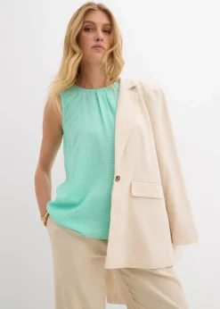 Clearance Blusentop aus fließendem Viskose-Mix Damen Bekleidung·Jacken & Mäntel|Blusen & Tuniken