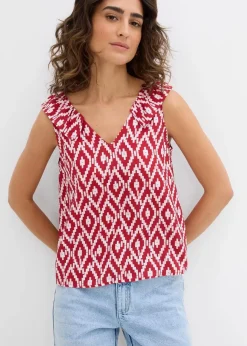 Damen bonprix Bekleidung·Jacken & Mäntel|Blusen & Tuniken|Blusentop aus fließender Viskose