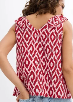 Damen bonprix Bekleidung·Jacken & Mäntel|Blusen & Tuniken|Blusentop aus fließender Viskose