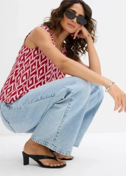 Damen bonprix Bekleidung·Jacken & Mäntel|Blusen & Tuniken|Blusentop aus fließender Viskose