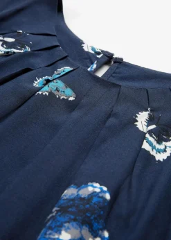 Online Blusentop aus fließender Viskose Damen Shirts & Tops|Blusen & Tuniken