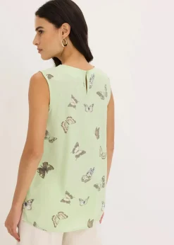Damen bonprix Bekleidung·Jacken & Mäntel|Blusen & Tuniken|Blusentop aus fließender Viskose