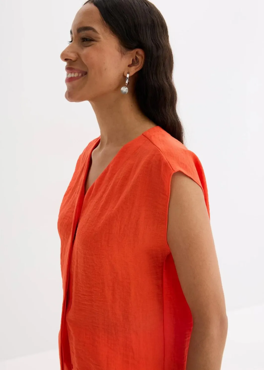 Clearance Blusentop aus leichtem Viskose-Mix Damen Bekleidung·Jacken & Mäntel|Blusen & Tuniken