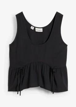 Damen bonprix Nachhaltigere Materialien|Shirts & Tops|Blusentop aus luftigem Leinen-Mix