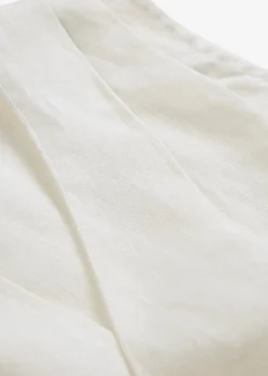Sale Blusentop aus reinem Leinen in Wickeloptik Damen Bekleidung·Jacken & Mäntel|Premium