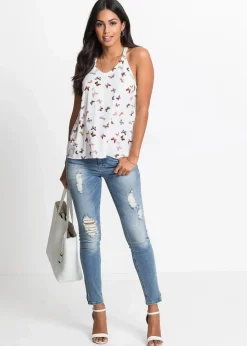 Outlet Blusentop aus reiner Viskose Damen Bekleidung·Jacken & Mäntel|Blusen & Tuniken