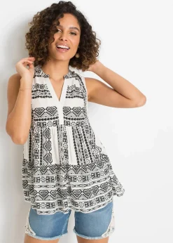 Outlet Blusentop aus softer Viskose Damen Blusen & Tuniken|Shirts & Tops