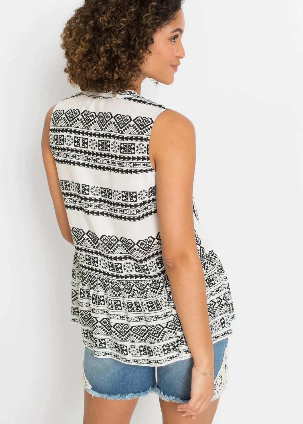 Outlet Blusentop aus softer Viskose Damen Blusen & Tuniken|Shirts & Tops