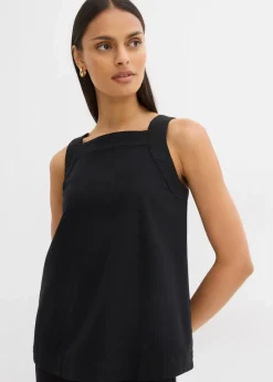 New Blusentop mit Bindedetail hinten aus Viskose-Mix Damen Bekleidung·Jacken & Mäntel|Blusen & Tuniken