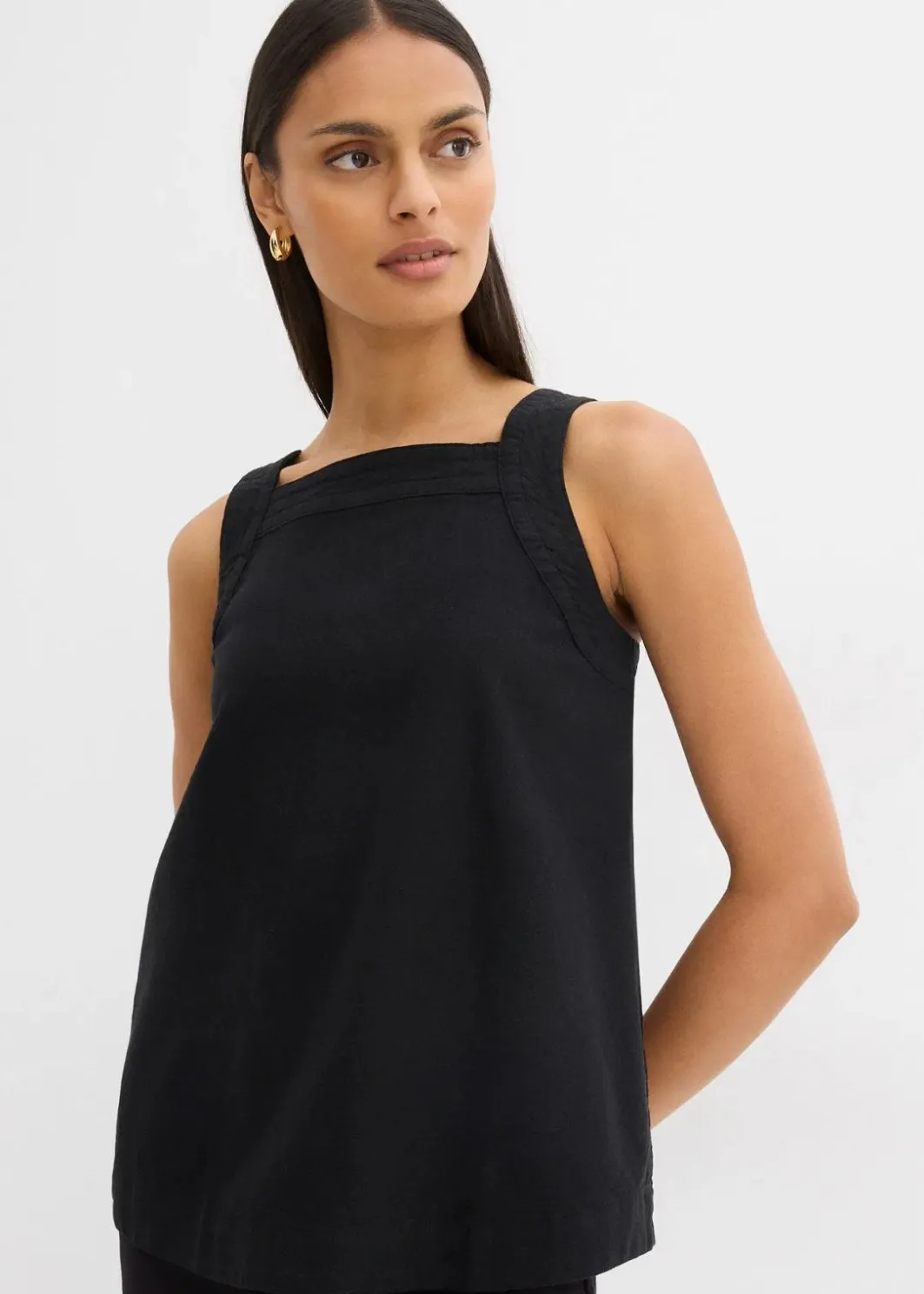 New Blusentop mit Bindedetail hinten aus Viskose-Mix Damen Bekleidung·Jacken & Mäntel|Blusen & Tuniken