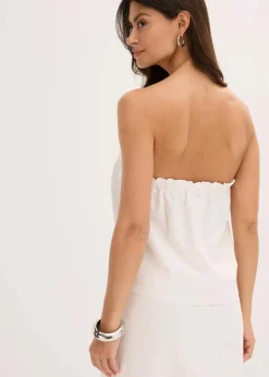 Discount Blusentop mit Leinenanteil Damen Blusen & Tuniken|Shirts & Tops