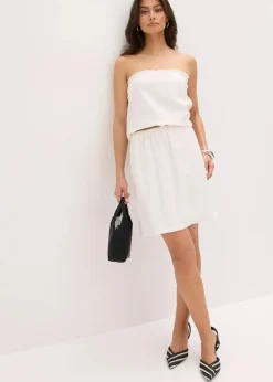 Discount Blusentop mit Leinenanteil Damen Blusen & Tuniken|Shirts & Tops