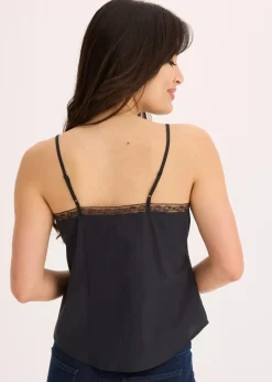 Best Blusentop mit Lochstickerei aus reiner Baumwolle Damen Shirts & Tops|Blusen & Tuniken