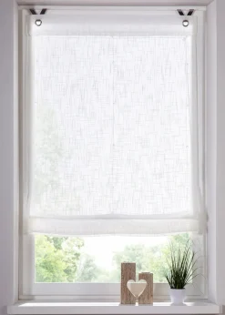 bonprix Raffrollos|Bändchenrollo in Leinen Optik